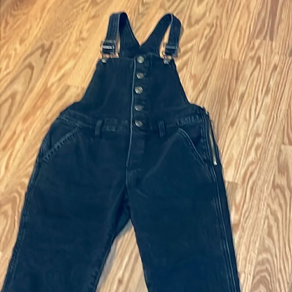 Gap Girl’s Bib Overalls, Black, skinny, Stretchy, XL